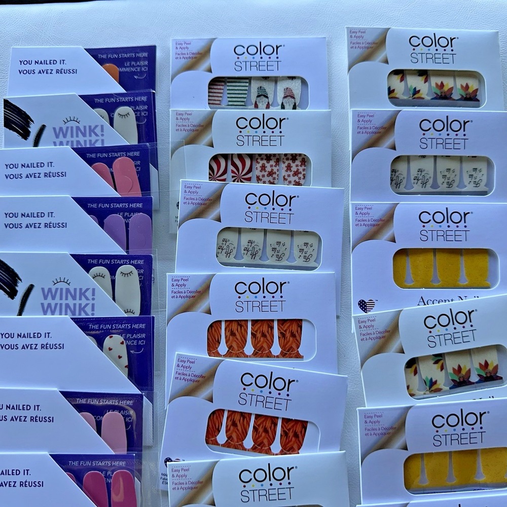 Color street Nail Polish Strips 211 Pc Lot rare OG sets 166 Nail‎ Kits + 45 Xtra - Picture 9 of 15